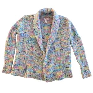 Cat & Jack Colorful Knit Cardigan Sweater Size XS 4-5